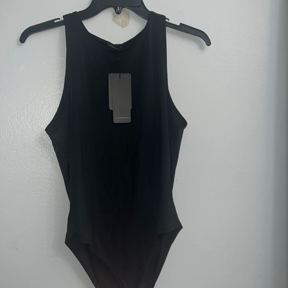 New Small Women's Sexy Sleeveless High Neck Going Out Bodysuit Tank Tops